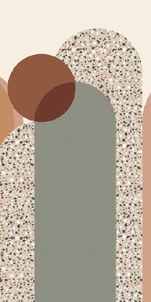 Art deco graphic wallpaper