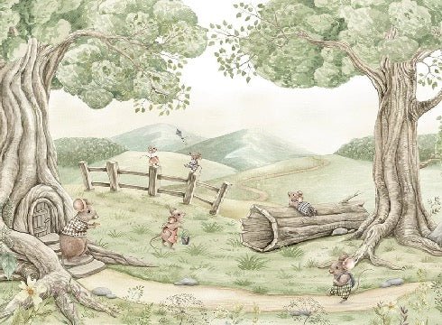 Baby mouse family wallpaper