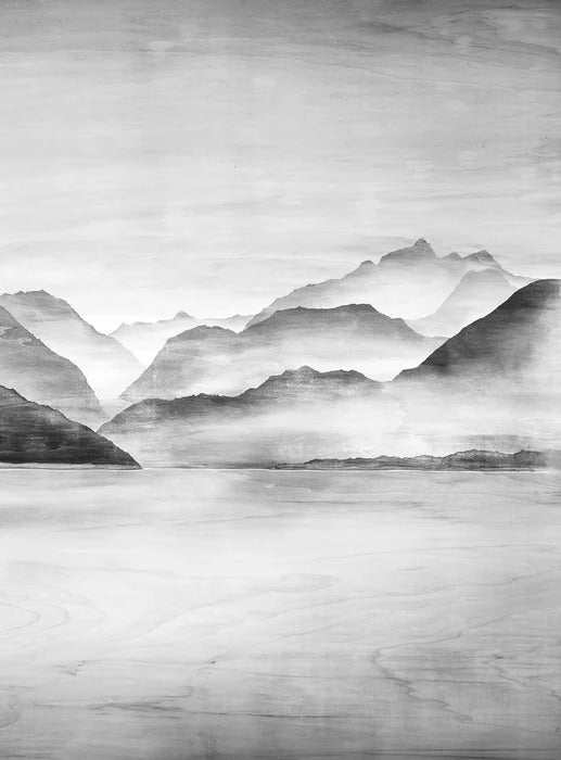 Papier Peint Sommets d'Argent | Les Bleus du Lac® - Silver Summits Wallpaper