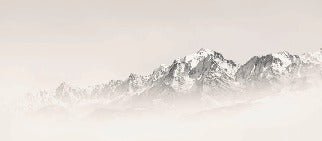 Mont Blanc in sepia mist wallpaper