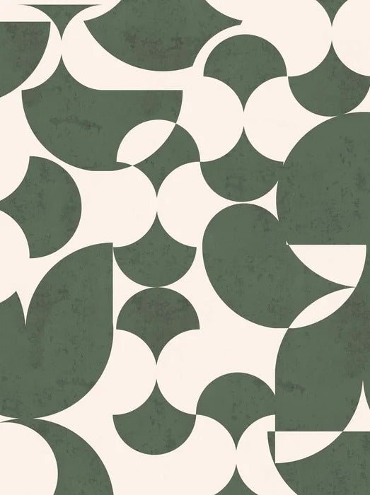 Retro graphic green wallpaper