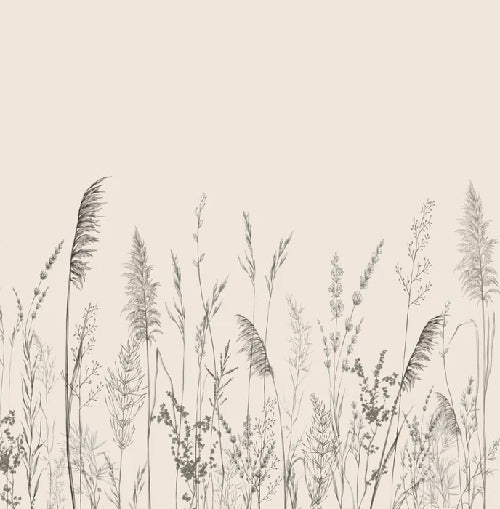 Wild meadow panoramic wallpaper