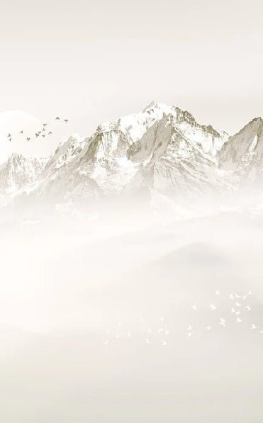 Misty morning wallpaper Mont Blanc