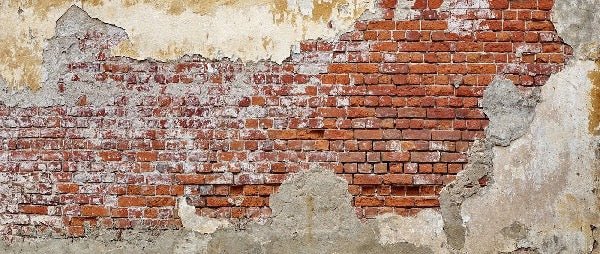 Broken brick bistro wallpaper