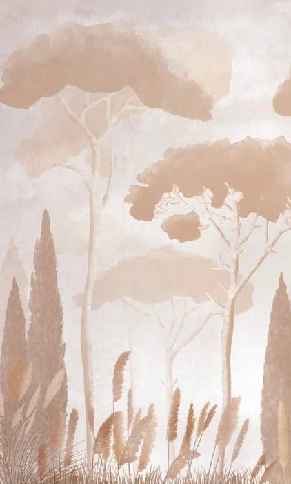 Sepia cypress pine wallpaper