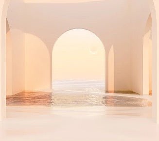 Panoramic sunset arch design wallpaper