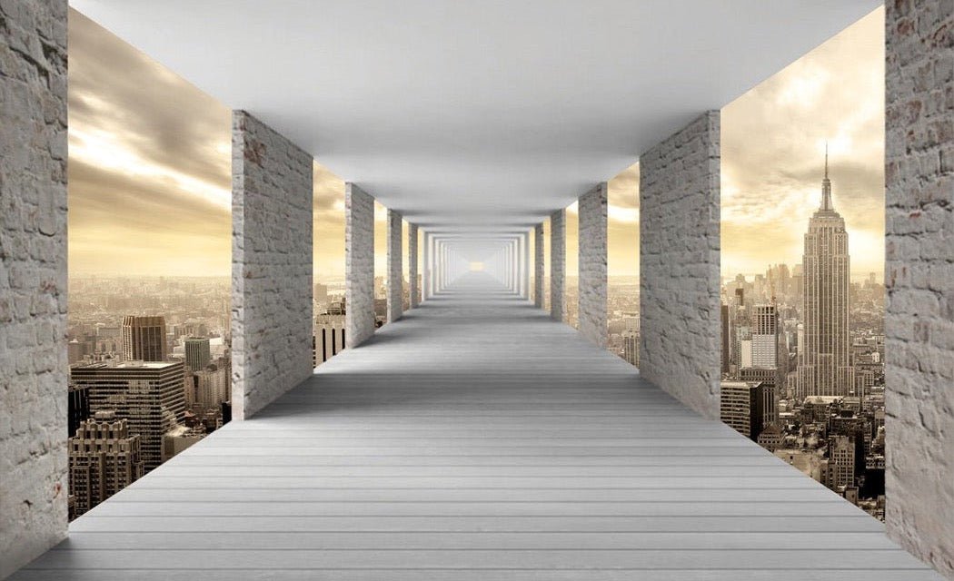 Trompe l'oeil wallpaper New York Hall