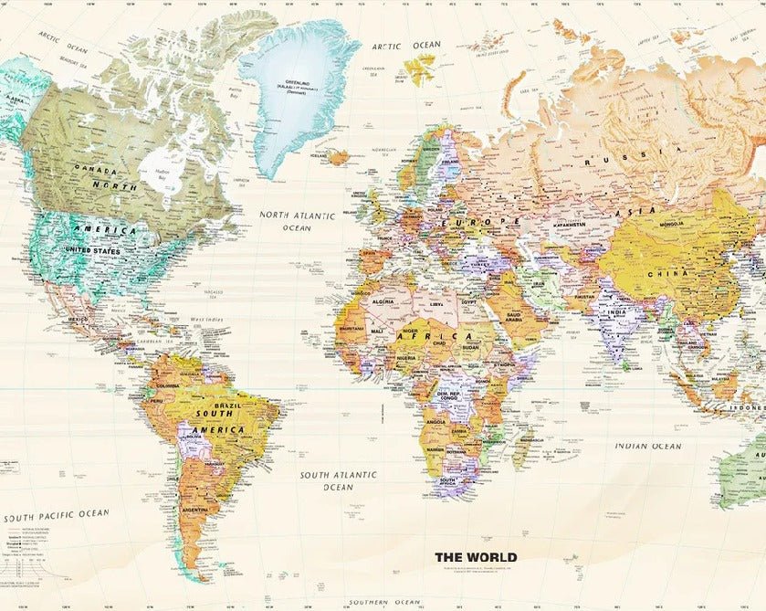 Original world map wallpaper