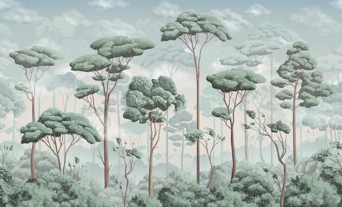 Voluptuous pinewood panoramic wallpaper