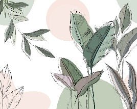 Panoramic green wallpaper