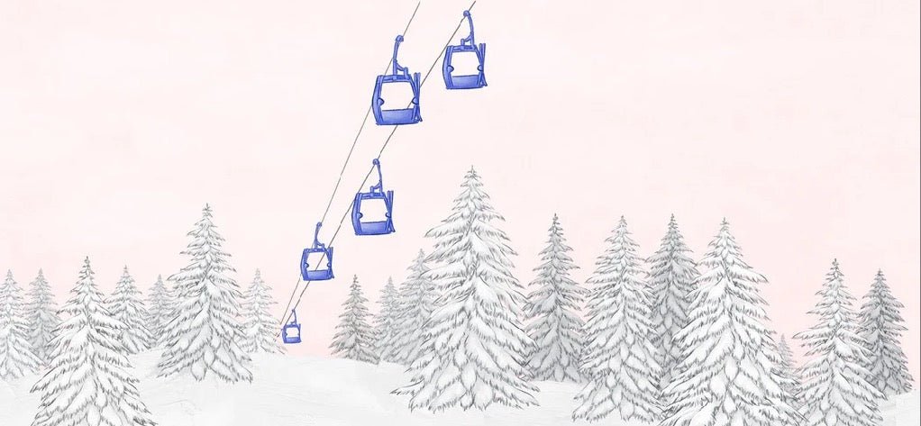 Cornflower gondola wallpaper