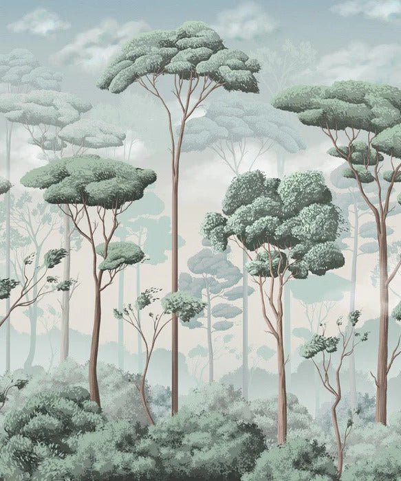 Voluptuous pinewood panoramic wallpaper