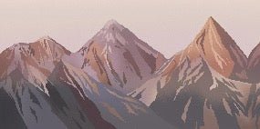 Panoramic wallpaper - Light on the peaks