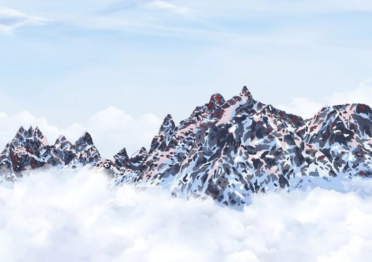 Mont Blanc toile des Cimes wallpaper