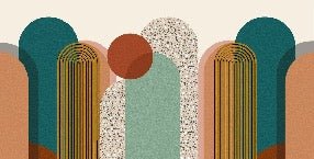 Art pop deco graphic trend wallpaper