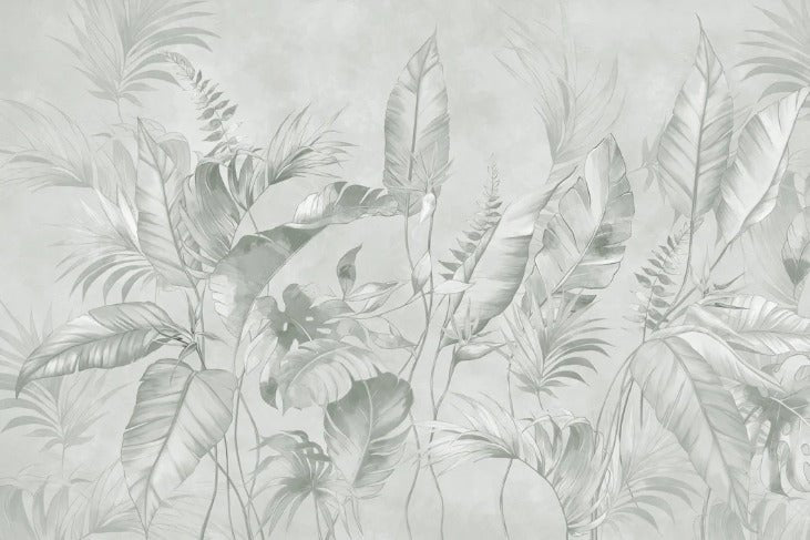 Elegant jungle sage wallpaper