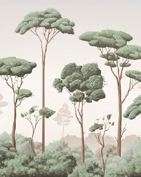 Papier peint brise légère pinède, XXL, tendance