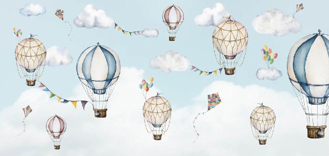 Hot-air balloons taking flight wallpaper