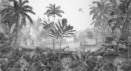 Jungle haven leopard wallpaper