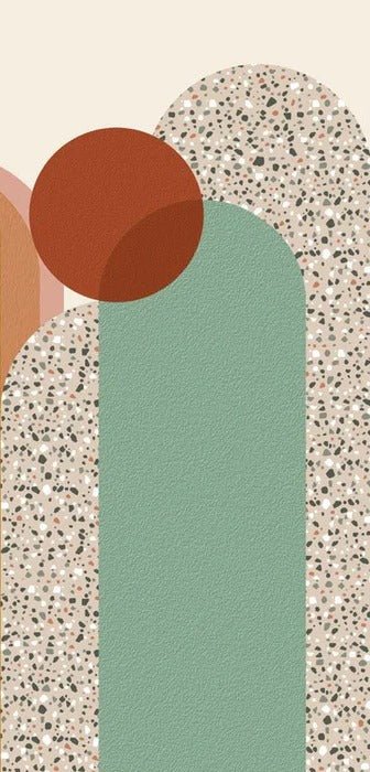 Art pop deco graphic trend wallpaper