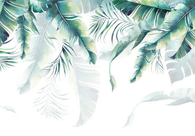 Bathroom wallpaper Jungle & Scandinavian style