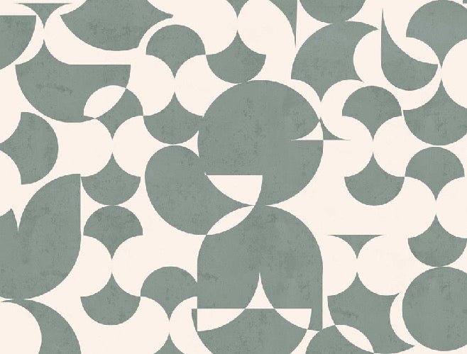Retro slate green graphic wallpaper