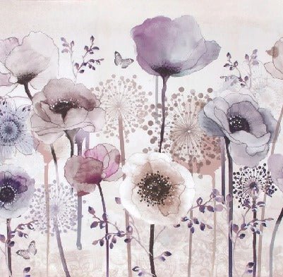 Fleur Parme wallpaper