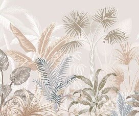 Papier peint panoramique jungle terracotta, XXL, tendance