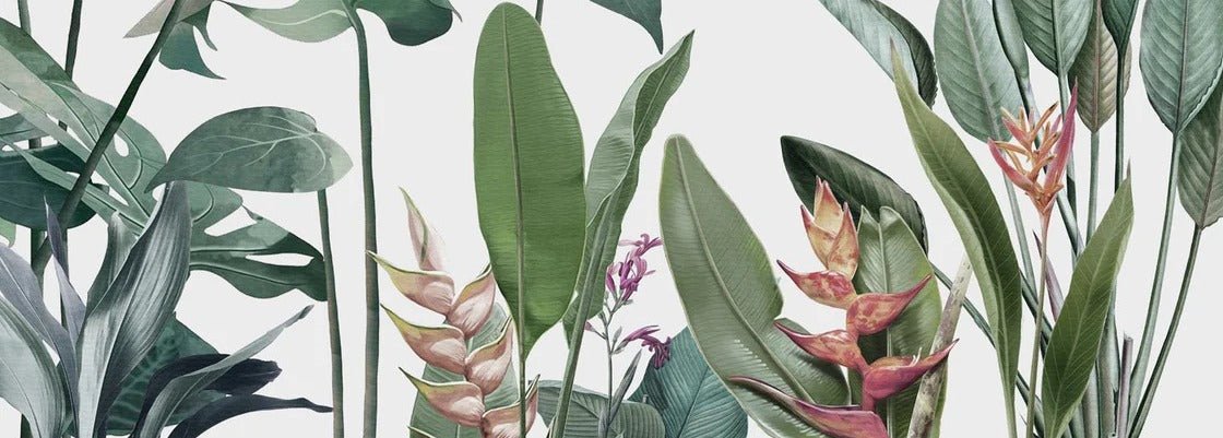 Panoramic wallpaper Tropical vegetation