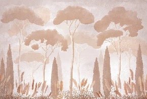 Sepia cypress pine wallpaper