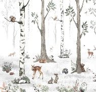 Spring forest animals wallpaper