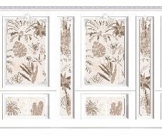 Haussmann vegetal molding wallpaper