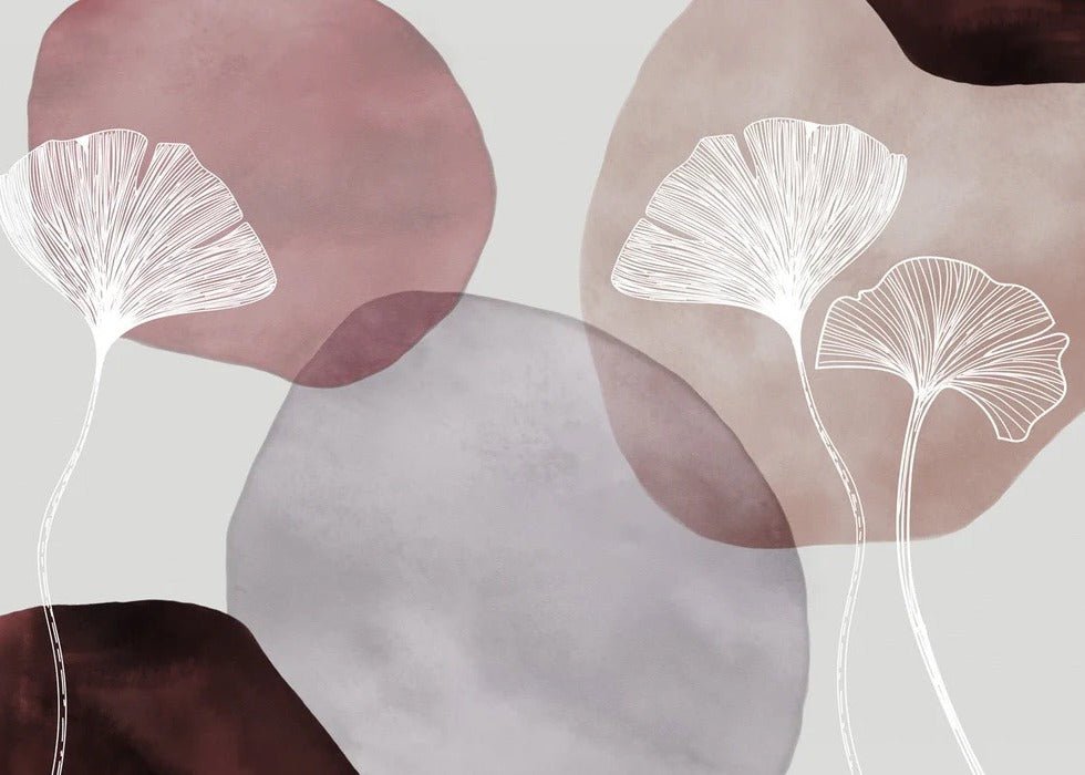 Purple panoramic abstract wallpaper