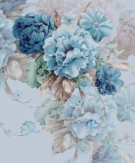 Blue flowers wallpaper