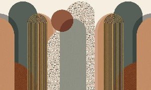 Papier peint Art déco graphique tendance, XXL, tendance