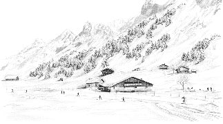 Clusaz cross-country skiing mountain wallpaper Confins