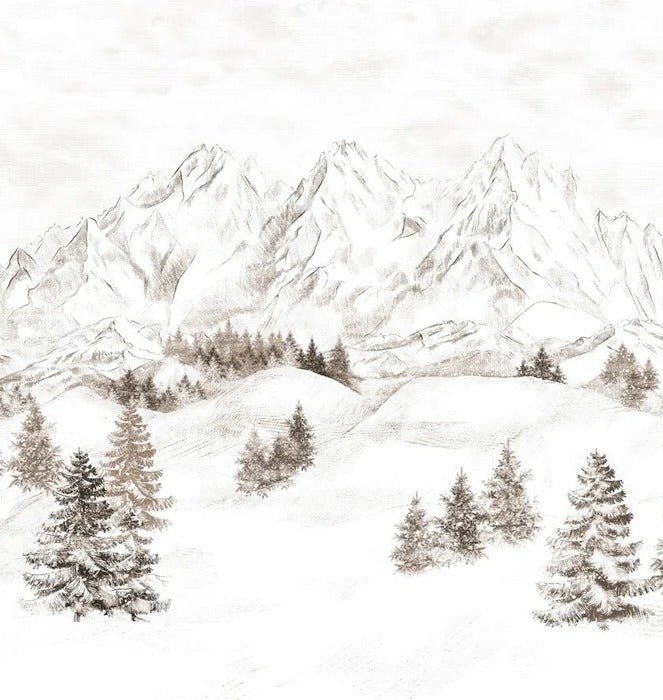 Papier peint montagne massif des Alpes, XXL, tendance