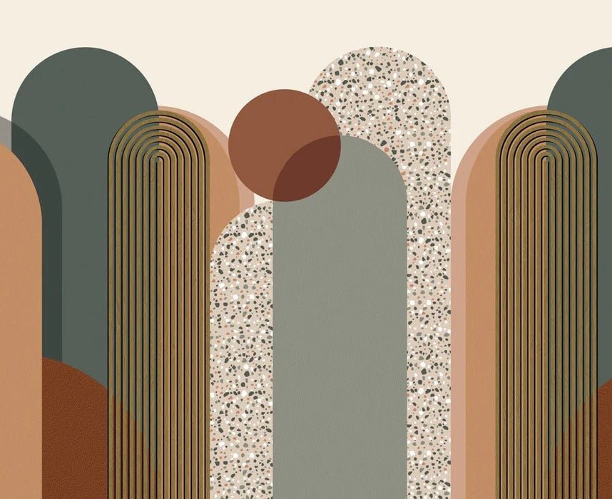 Art deco graphic wallpaper