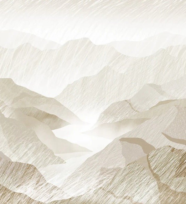 Sepia mountain illustration wallpaper