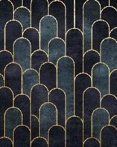 Dark blue chic wallpaper