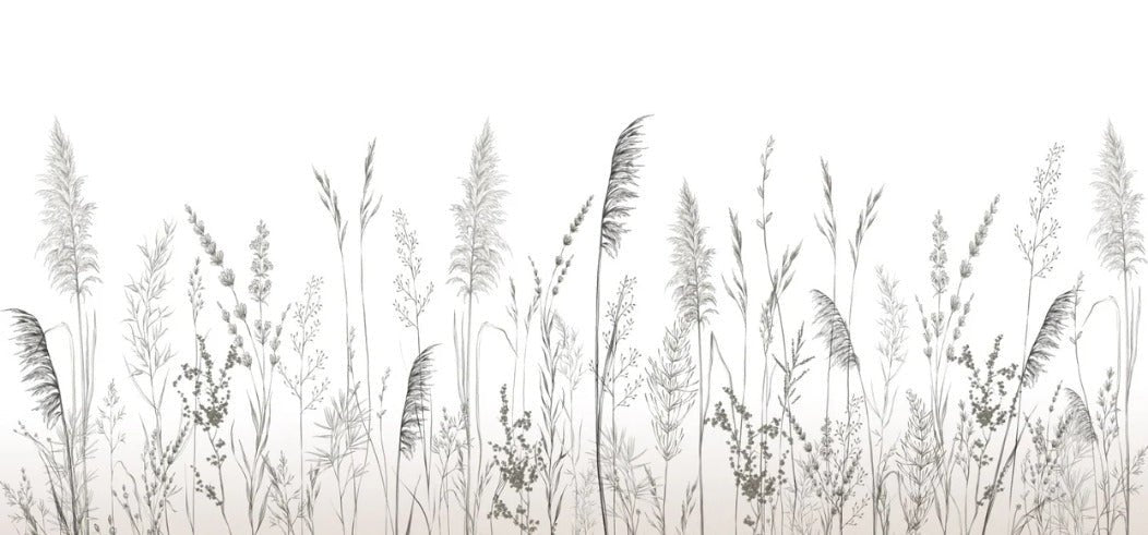 Poetic pampas wallpaper