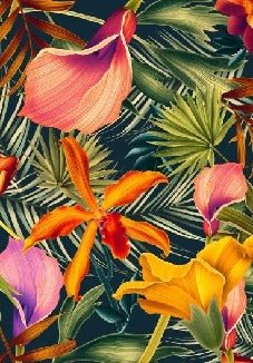 Papier peint panoramique Orange Tropical, XXL, tendance