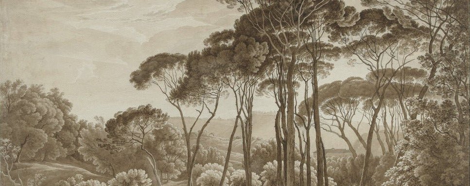 Wallpaper hall landscape Italy amber