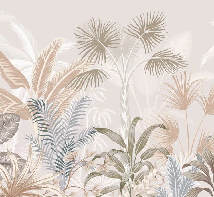 Terracotta jungle panoramic wallpaper