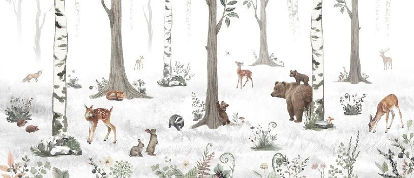 Spring forest animals wallpaper