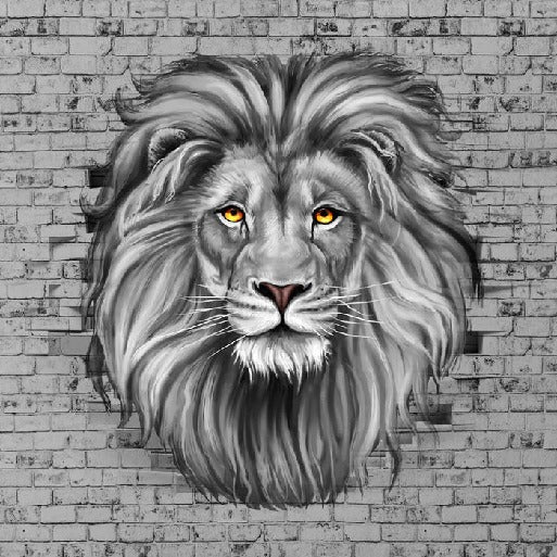 Majestic wild lion wallpaper