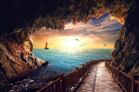 Sunset ocean wallpaper