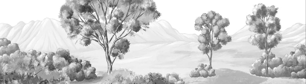 Black and white poetic landscape wallpaper