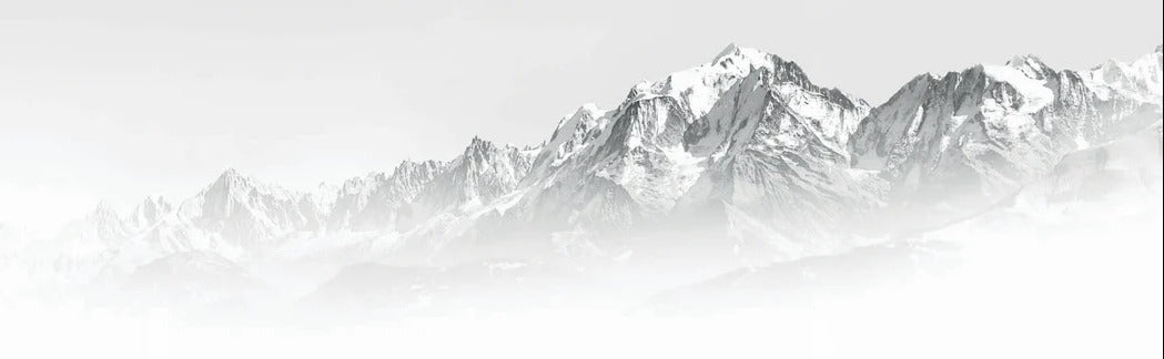 Mont Blanc in the mist black and white wallpaper