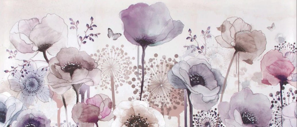 Fleur Parme wallpaper